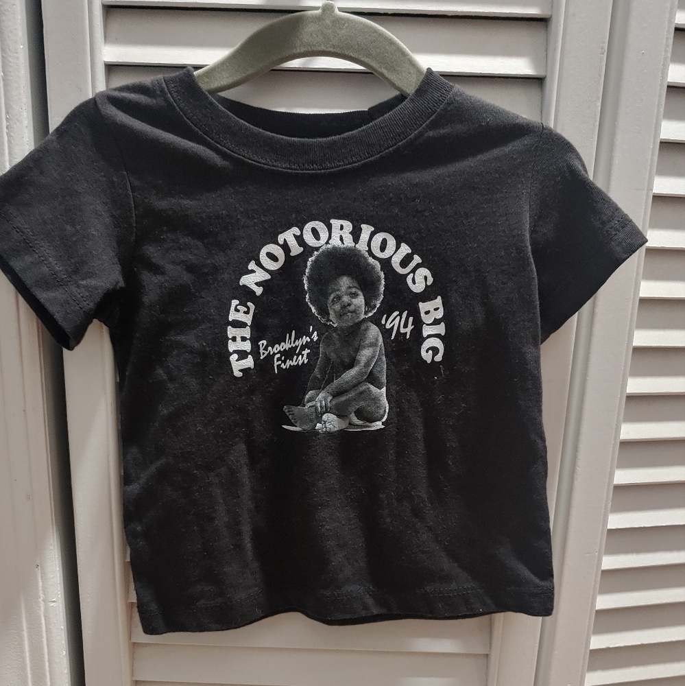 The Notorious B.I.G. Baby Black Short Sleeve T-Shirt / 9-12 Months
